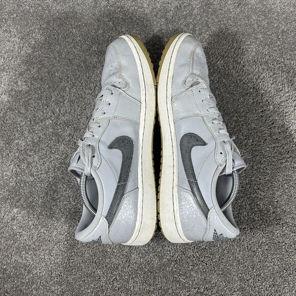Nike Air Jordan 1 Low DD9315-006 Men’s Sz 12 Wolf Gray Spikeless Golf Shoes Used